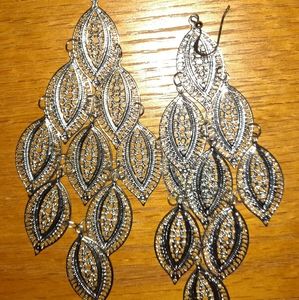 Silver earrings